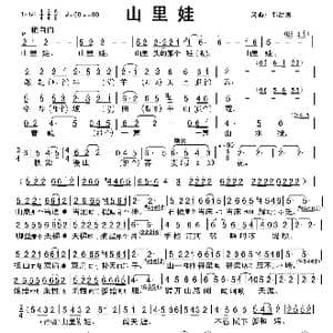 山里娃_歌谱投稿_词曲:郭红君 郭红君