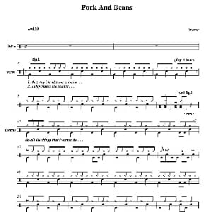 Pork and Beans 鼓谱