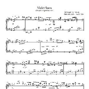 Violet Snow _歌曲简谱_词曲:Original Artist: Yuuki Aira Original Artist: Yuuki Aira