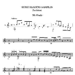 古典吉他视奏8首 吉他谱