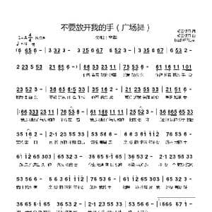 不要放开我的手_歌曲简谱_词曲:轻云望月 轻云望月
