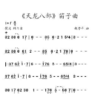 笛子谱 | 天龙八部 赵季平 赵季平