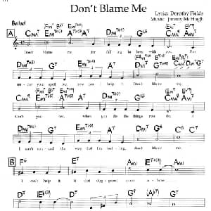 Don't Blame Me_外国歌谱