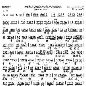 红松店 两客人进店来有不同反映_歌曲简谱_词曲:暂无 恒流星制谱