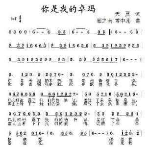 你是我的卓玛_民歌简谱