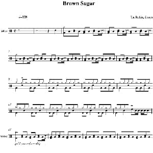 Rolling Stones Brown sugar 爵士鼓谱