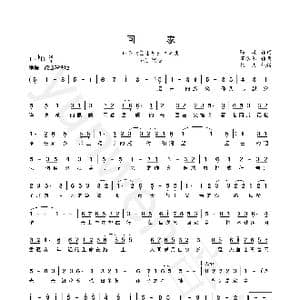 回家_歌曲简谱_词曲:陈曦 董冬冬