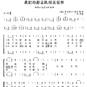 我们的游击队闻名世界 南斯拉夫 _外国歌谱_词曲: 李坚 译配