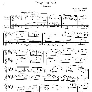 萨克斯谱 | Inventions 巴赫15首创意曲 二重奏—6