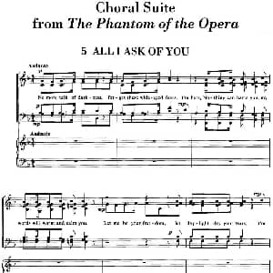 Choral Suite from The Phantom of the Opera 钢琴谱