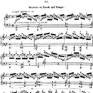 50首车尔尼Op.740钢琴手指灵巧技术练习曲 钢琴谱 车尔尼