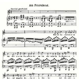Am Feierabend_外国歌谱