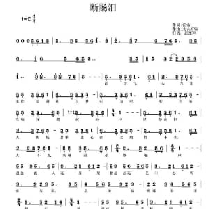 断肠泪_通俗唱法乐谱_词曲:爱你 水火相容