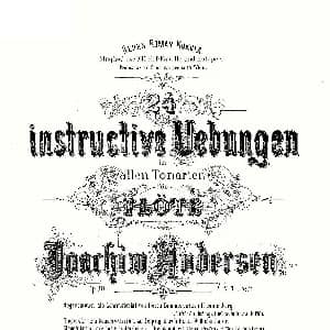 长笛曲谱 | Andersen etude op30 之1—12 练习曲作品30号 Andersen 安德森