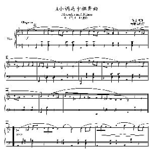 A小调马卡祖舞曲 钢琴谱 肖邦