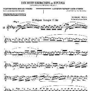 萨克斯谱 | 18 Exercicios ou Estudos de Marcel Mule Enelruy Lira 马瑟 穆勒18首练习曲—15 Marcel Mule 马瑟 穆尔