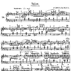 valse Op.70, No.3 钢琴谱 肖邦