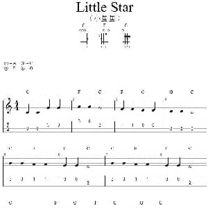 Little Star 小星星 吉他谱