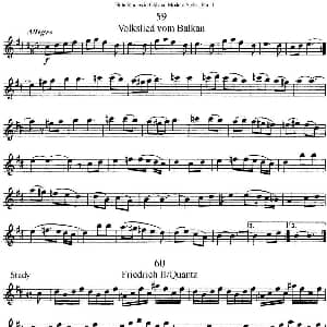 长笛曲谱 | 斯勒新老风格长笛练习重奏曲 第一部分 NO.59 NO.60 Siegfried Thiele S. 斯勒