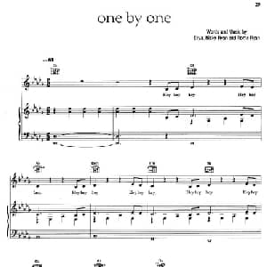 ONE BY ONE _外国歌谱