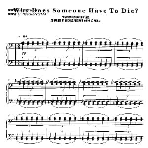 电影 时时刻刻 配乐 7. 死亡的意义 Why Does Someone Have to Die? 钢琴谱 菲利普 格拉斯 Philip Glass