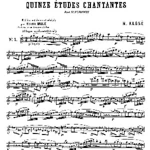 长笛曲谱 | 15首如歌的练习曲之1—5 克洛捷