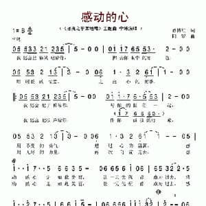 感动的心_歌谱投稿_词曲:孙博红 阿罗
