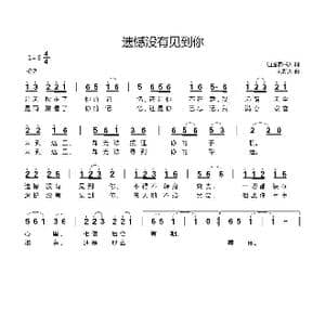 遗憾没有见到你_歌曲简谱_词曲:逍遥读书人 刘新太