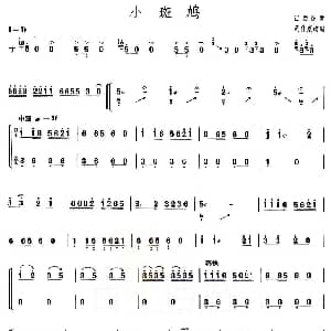 古筝谱 | 小斑鸠 上海筝会 考级三级曲目