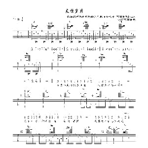 友情岁月 吉他谱 汪晨蕊