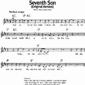 蓝调音乐:Seventh Son_外国歌谱