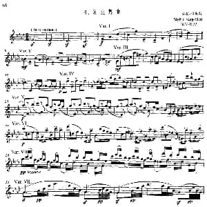 长笛曲谱 | 中高级练习 节奏练习 乐曲部分 夏空舞曲 S K 埃勒特