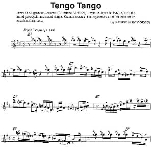 萨克斯谱 | Tengo Tengo