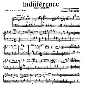 手风琴谱 | Indifference 冷漠