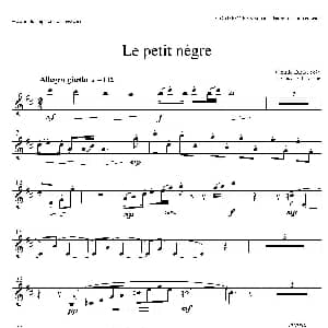 萨克斯谱 | 小黑人 上低音萨克斯 德彪西