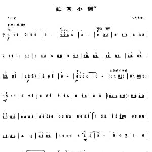 拉网小调 笙谱 张之良