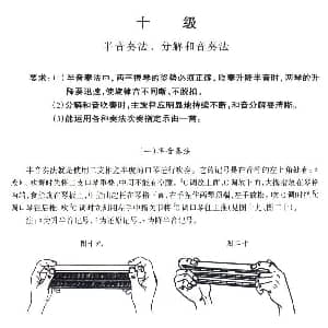 口琴谱 | 考级十级曲目 小步舞曲