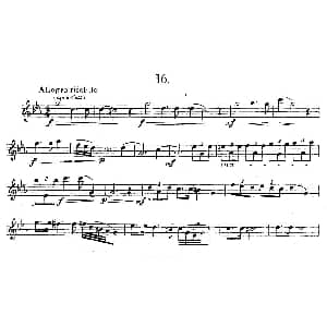 萨克斯谱 | 奇特克 萨克斯练习曲之16 ETUDY PRO SAXOPHON FR ZITRK.op.3