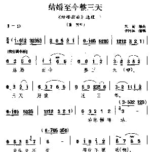 龙江剧 结婚至今整三天 结婚前后 选段 董雷唱 李阿林