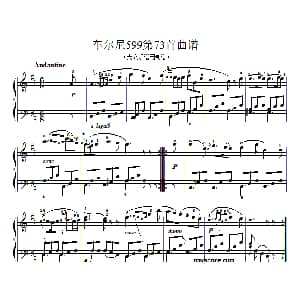 车尔尼599第73首曲谱及练习指导 钢琴谱