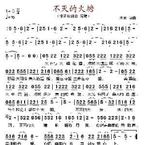 不灭的火塘_歌谱投稿_词曲:沙龙 沙龙