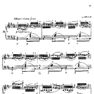 电子琴谱 | 车尔尼手风琴练习曲集 第Ⅳ册 第14 15首