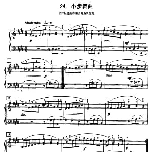 小步舞曲 钢琴谱 约 塞 巴赫