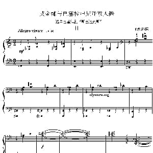 艾金娜与马塞拉涅尼亚双人舞 钢琴谱