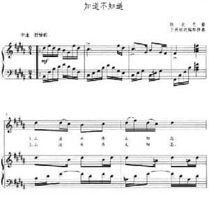 知道不知道_民歌简谱_词曲: 陕北民歌 王燕妮改伴奏