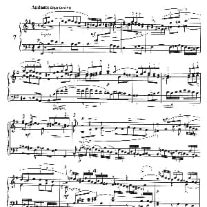 三部创意曲 No.7 钢琴谱 巴赫 巴赫