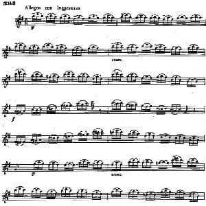 长笛曲谱 | 长笛练习曲100课之第38课 音的连贯与流畅