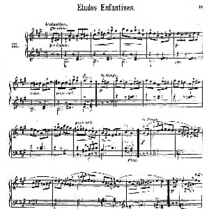 Etudes Enfantines Op.37 钢琴谱 亨利 莱蒙 Henry Lemoine