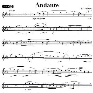 萨克斯谱 | Andante G Concone作曲版 G Concone