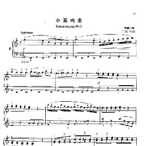 小奏鸣曲 钢琴谱 克莱门帝